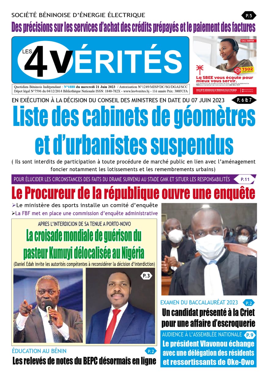 les 4 verites du 21 juin 2023