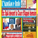 Quotidien de droit béninois L'Audace Infos du Mercredi, 21 Juin 2022