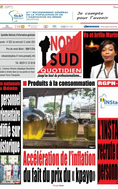 'Nord Sud Quotidien du Mercredi 12 Juillet 2023