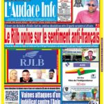 Quotidien de droit béninois L'Audace Infos du Lundi, 28 Août 2023