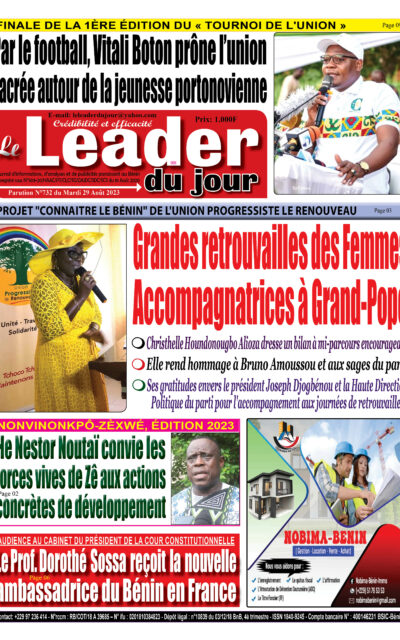 Le Leader du Jour, parution de ce Mardi