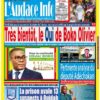 Quotidien de droit béninois L'Audace Infos du Vendredi, 01 Septembre 2023