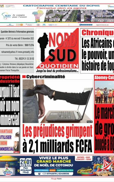 Nord Sud Quotidien du Mercredi 15 Novembre 2023
