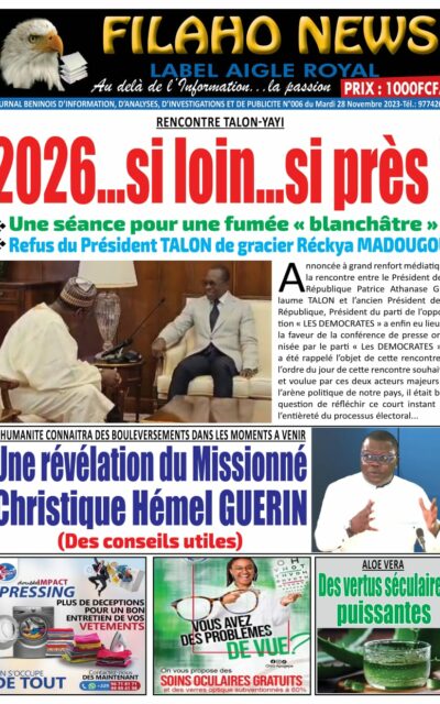 Filaho News du Lundi 20 Novembre 2023
