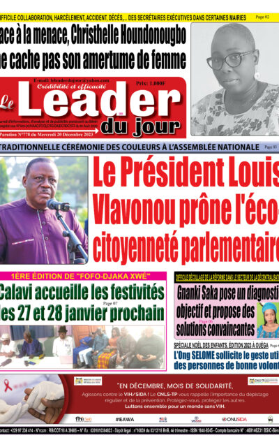 Le Leader du Jour, parution de ce Mercredi