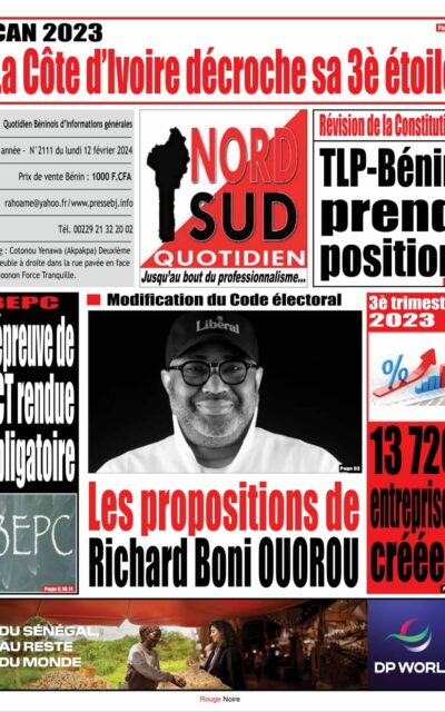 Nord Sud Quotidien du Lundi 12 Février 2024