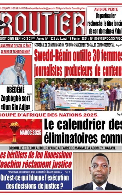 Le Routier du Lundi 19 Février 2024