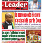Le Leader du Jour, parution de ce Vendredi 15 Mars 2024