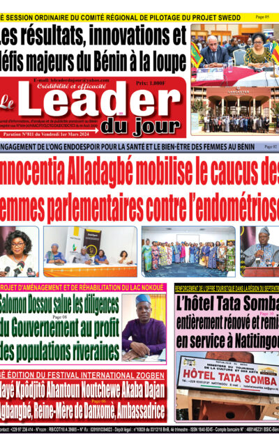 Le Leader du Jour, parution de ce Vendredi 1er Mars 2024