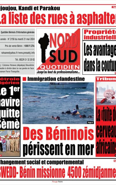 Nord Sud Quotidien du Mardi 21 Mai 2024