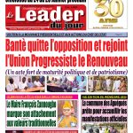 Le Leader du Jour, parution de ce Lundi 13 Janvier 2025