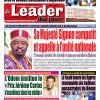 Le Leader du Jour, parution de ce Vendredi 17 Janvier 2025
